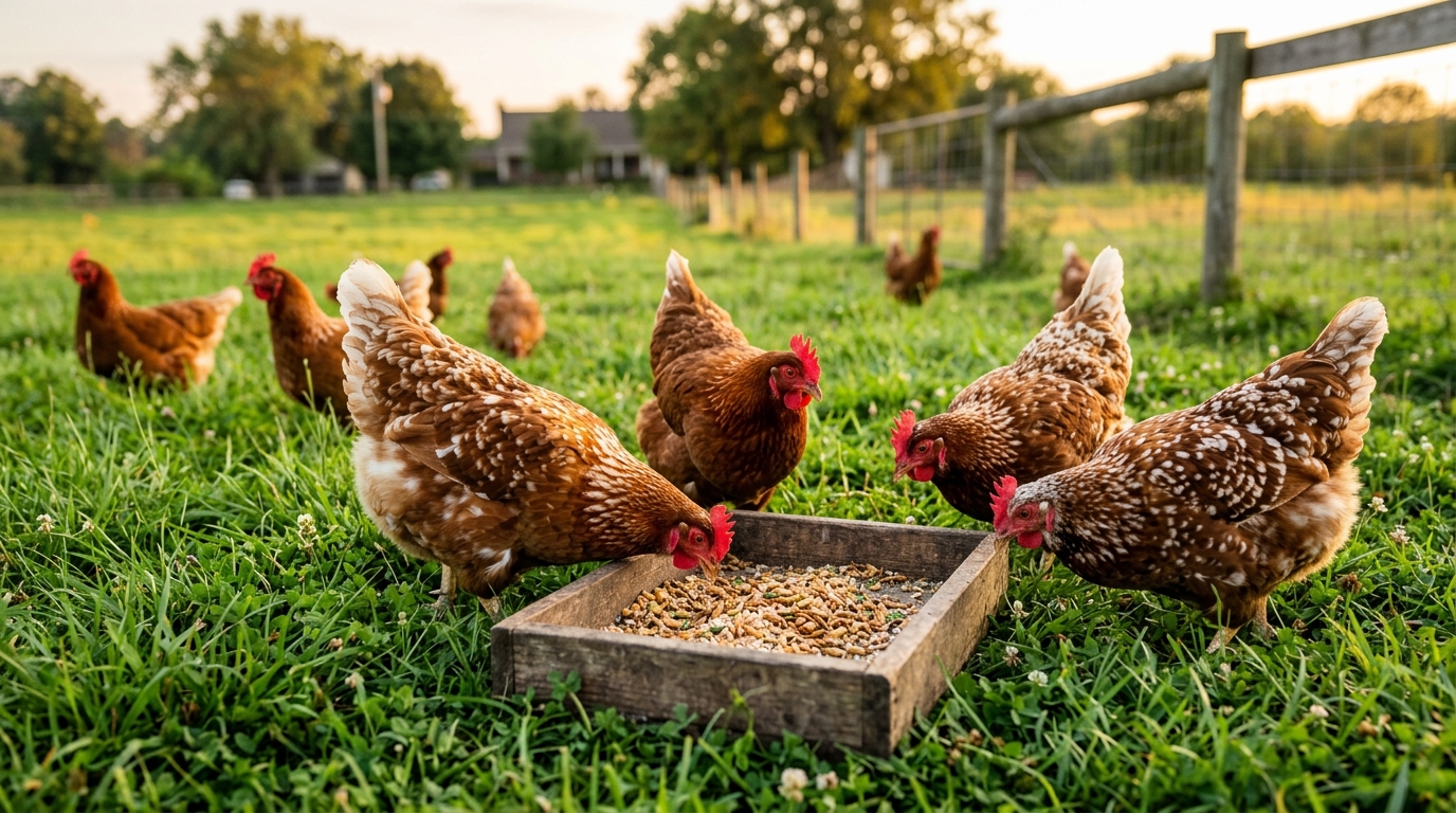 Avicultura — pollo con proteína BSF